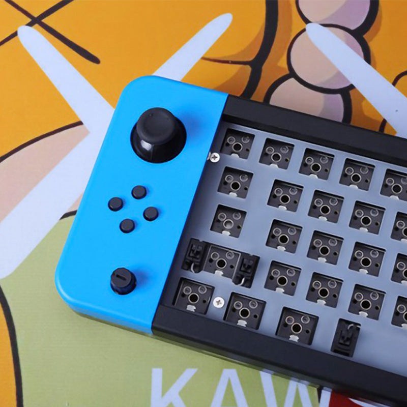 DOIO KB64G 01 Game64 VIA DIY Mechanical Keyboard Kit with Triple Knob Control - Custom Gaming & Programming Keyboard for PC/Mac