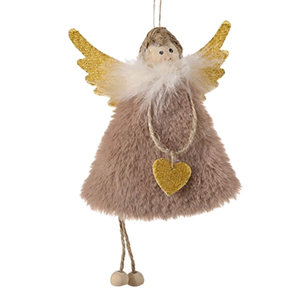 Angel Girl Love Pendant Christmas Tree Ornament - Elegant Holiday Decor for Xmas Tree, Home, Gift Giving & Festive Celebrations
