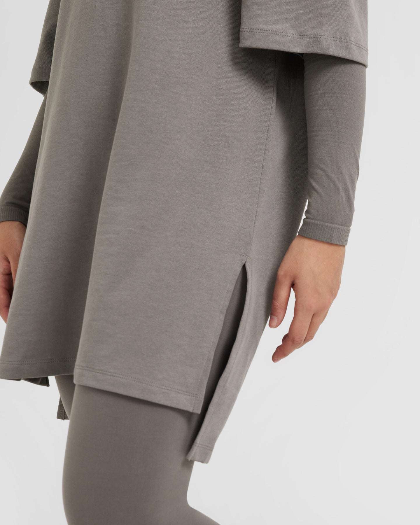 Classic Oversized Longline T-Shirt for Men & Women | Ash Grey | Casual Streetwear & Loungewear