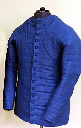 Premium Medieval Gambeson Armor - Historical Reenactment Padded Aketon for LARP & Cosplay | Royal Battle-Ready Costume for Renaissance Fairs & Theater Performances