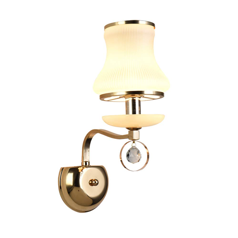 Modern LED Wall Sconces - Crystal Pendant Wall Lights for Bedroom, Living Room & Hallway - Energy Efficient Indoor Wall Wash Lighting with E14 Socket - Perfect for Ambient, Accent & Decorative Lighting