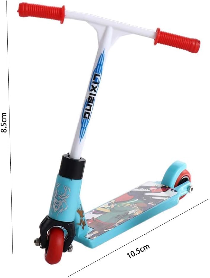 2Pcs Mini Finger Scooter Toys - Two Wheel Trick Scooters for Kids & Adults - Perfect for Party Favors, Birthday Gifts, Magic Kits & Juggling Sets - Fun Finger Training & Stress Relief Toy for Office, School & Home Entertainment