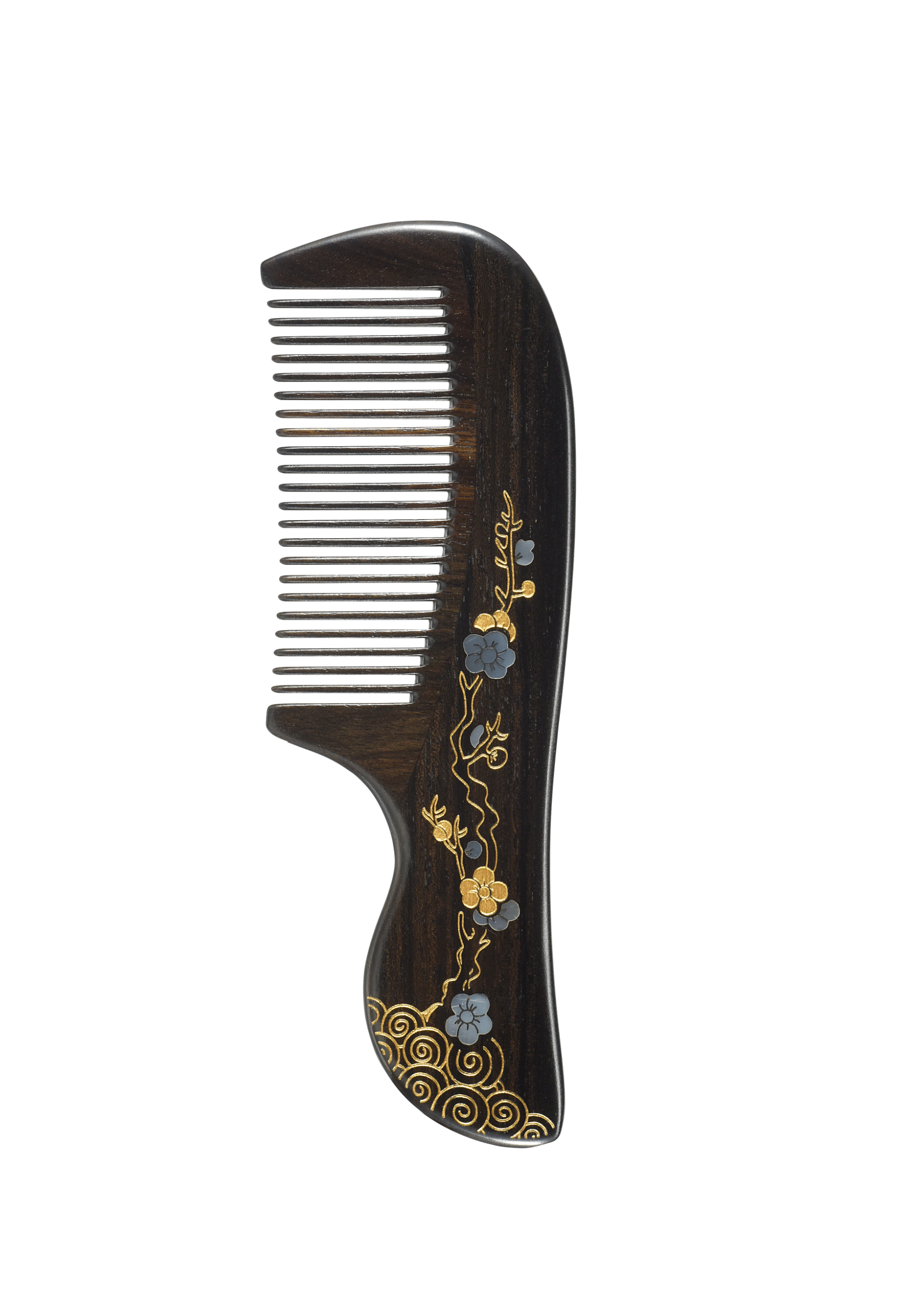 Ebony Wood Hair Comb for Women - Handcrafted Detangling Comb for Natural Hair, Curly Hair & Extensions - Perfect for Styling, Grooming & Travel