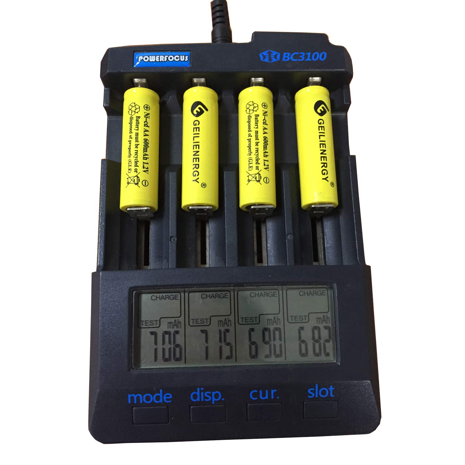 QBLPOWER 1.2V AA Ni-CD 600mAh 2A Rechargeable Solar Batteries (4-Pack, Yellow) - Perfect for Solar Garden Lights, Lawn Lamps & Sidewalk Lighting - Eco-Friendly Power Solution for Outdoor Solar Lighting Systems