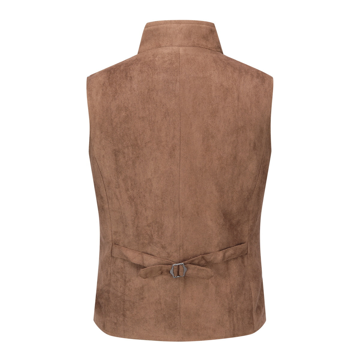 Elegant Double Breasted Velvet Gothic Steampunk Brown Waistcoat for Men - Perfect for Cosplay, Victorian Costumes & Dark Academia Outfits