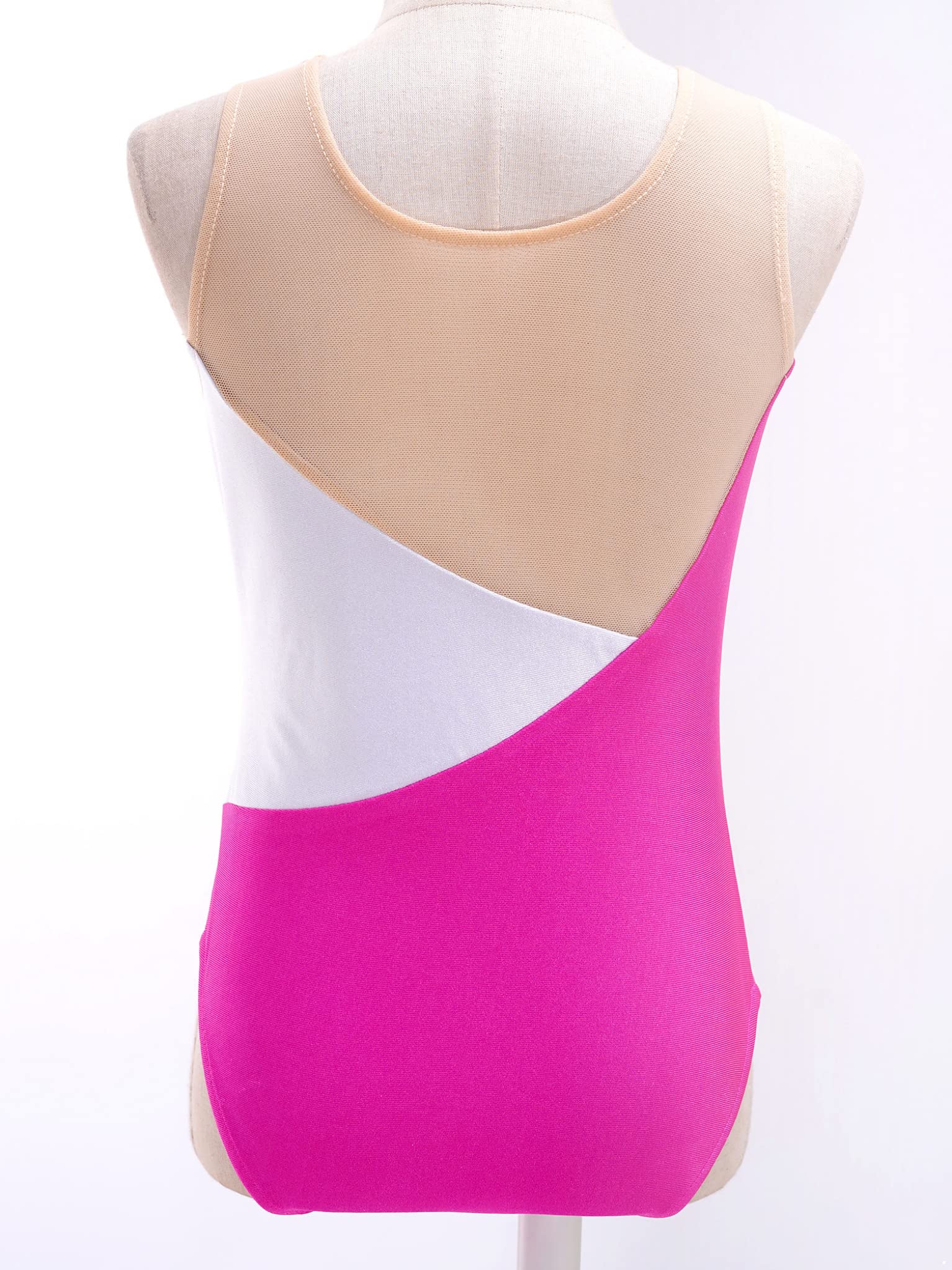 Sparkle Metallic Rhinestone Gymnastics Leotards for Girls - Sleeveless One-Piece Dance Leotard for Kids | Perfect for Ballet, Cheerleading & Dance Competitions