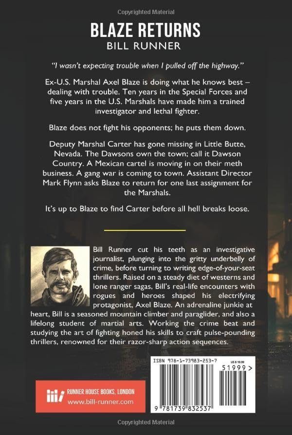 Blaze Returns: Axel Blaze Thriller - Action Adventure Book for Mystery Lovers