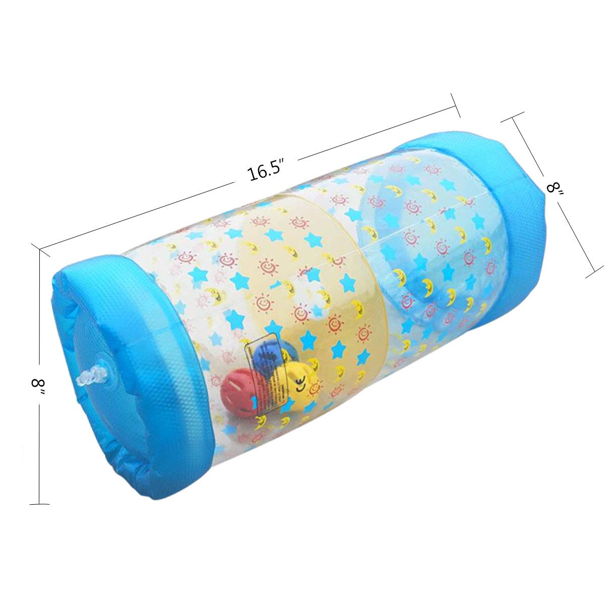 Sensory Fidget Toys for Babies 6-36 Months - Blue Crawling & Fitness Toys to Improve Hearing, Touch, Muscle Development & Coordination - Perfect for Tummy Time, Early Learning & Playtime Activities
