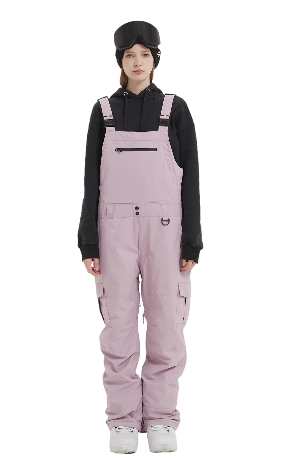 **Men's & Women's Snow Bib Overalls - Adjustable Waterproof Ski Pants with Windproof Insulation for Warmth - Perfect for Skiing, Snowboarding & Winter Outdoor Activities**