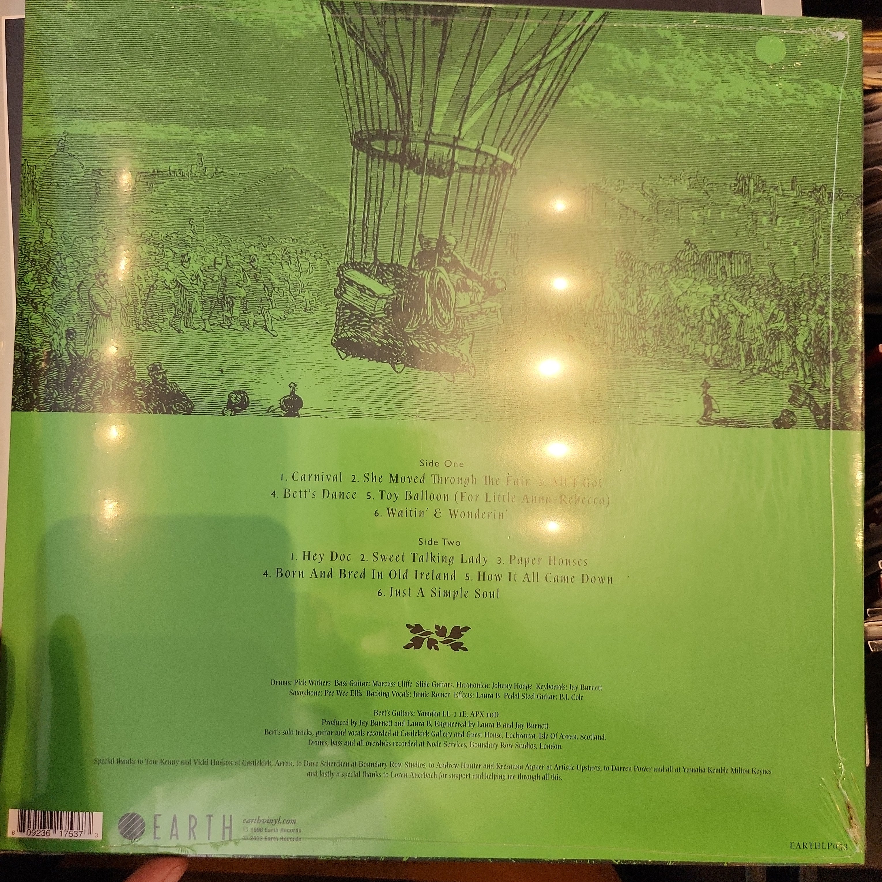 Bert Jansch - Toy Balloon Limited Edition RSD Vinyl LP | Folk Music Collector's Item | Perfect for Record Store Day & Vinyl Enthusiasts