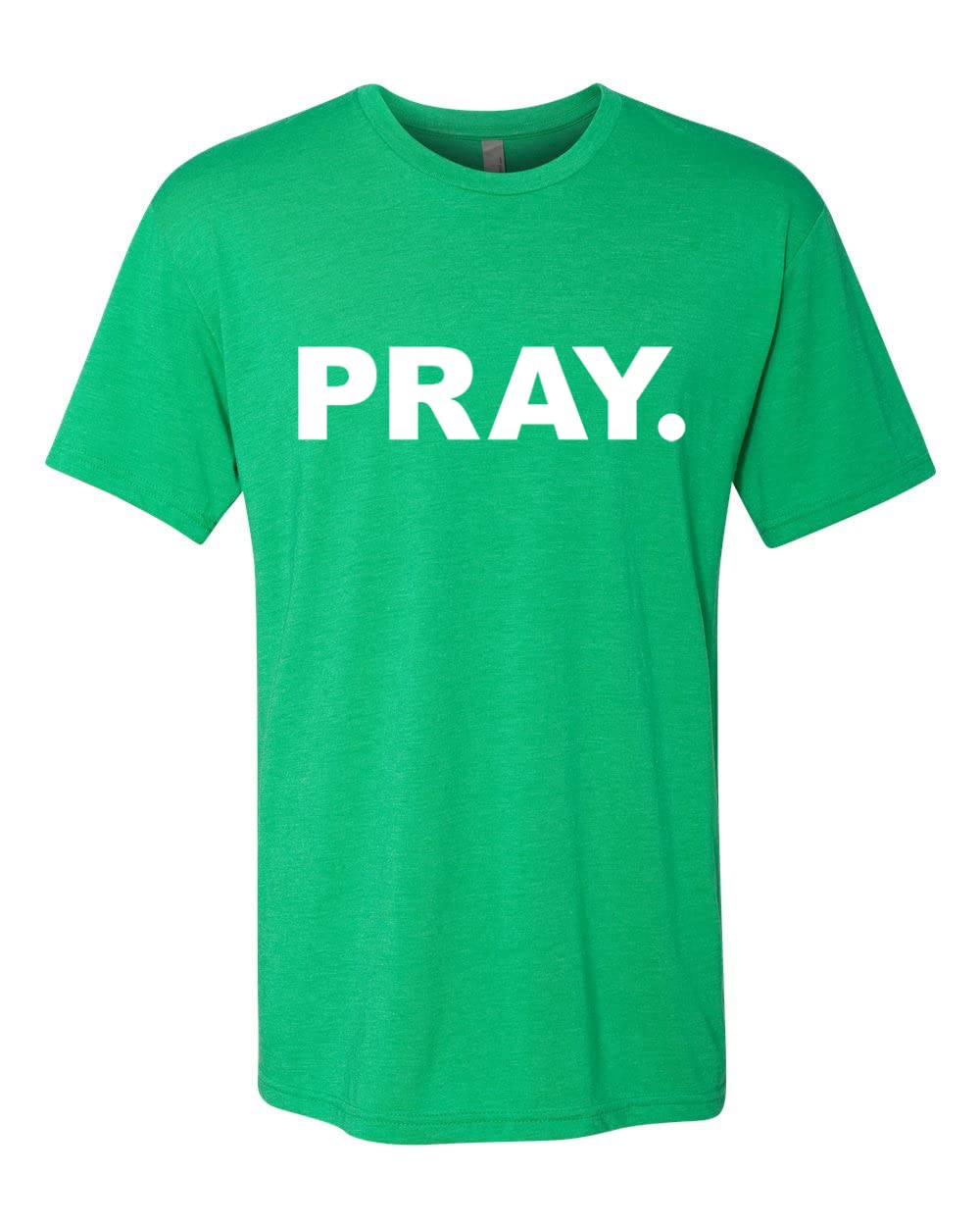 Pray Inspirational Christian Men's Premium Tri-Blend T-Shirt - Comfortable Faith-Based Apparel for Church, Bible Study & Daily Wear