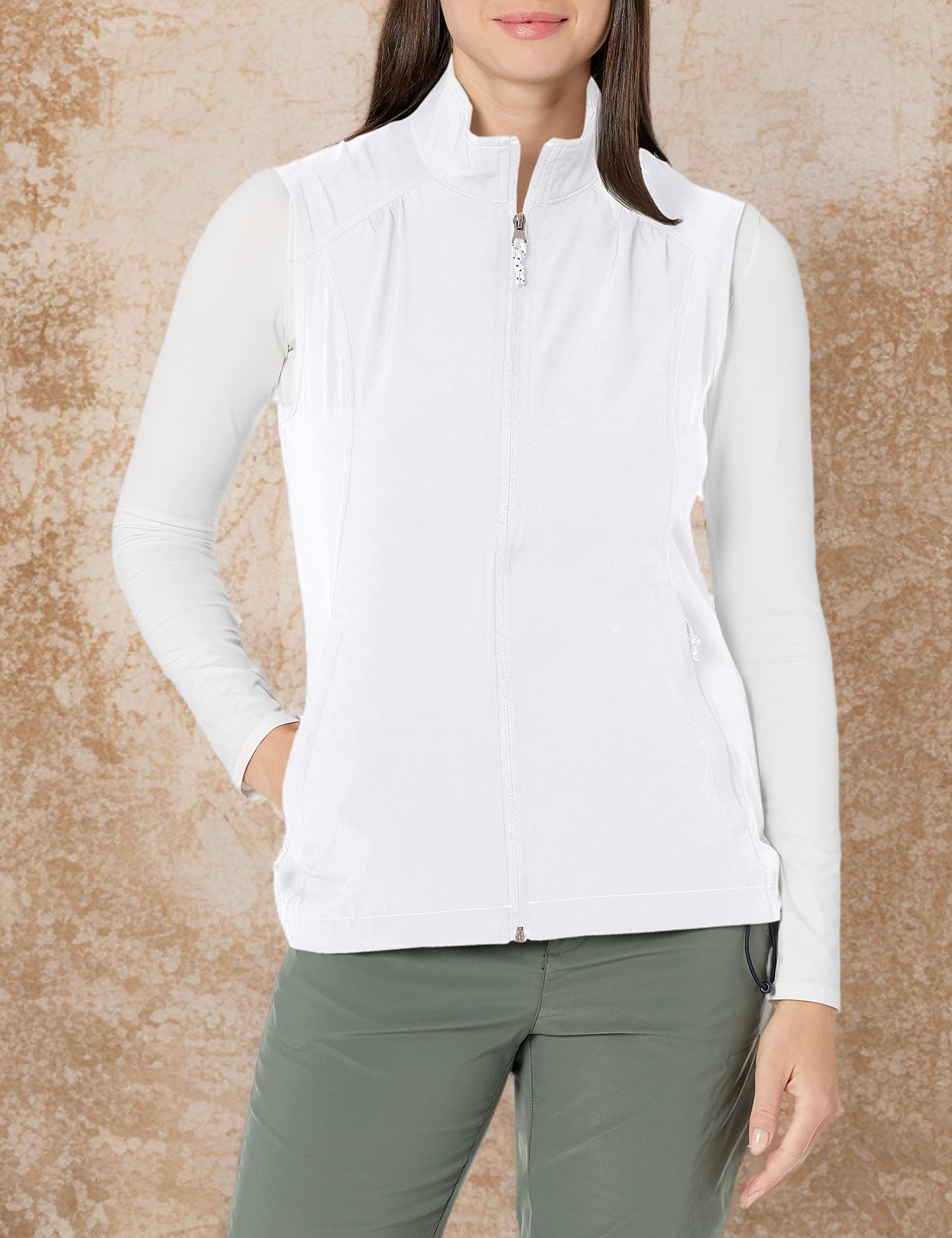Charles River Apparel Women's Pack-n-Go Vest - Lightweight Water-Resistant Travel Vest with Pockets for Hiking, Camping & Outdoor Adventures