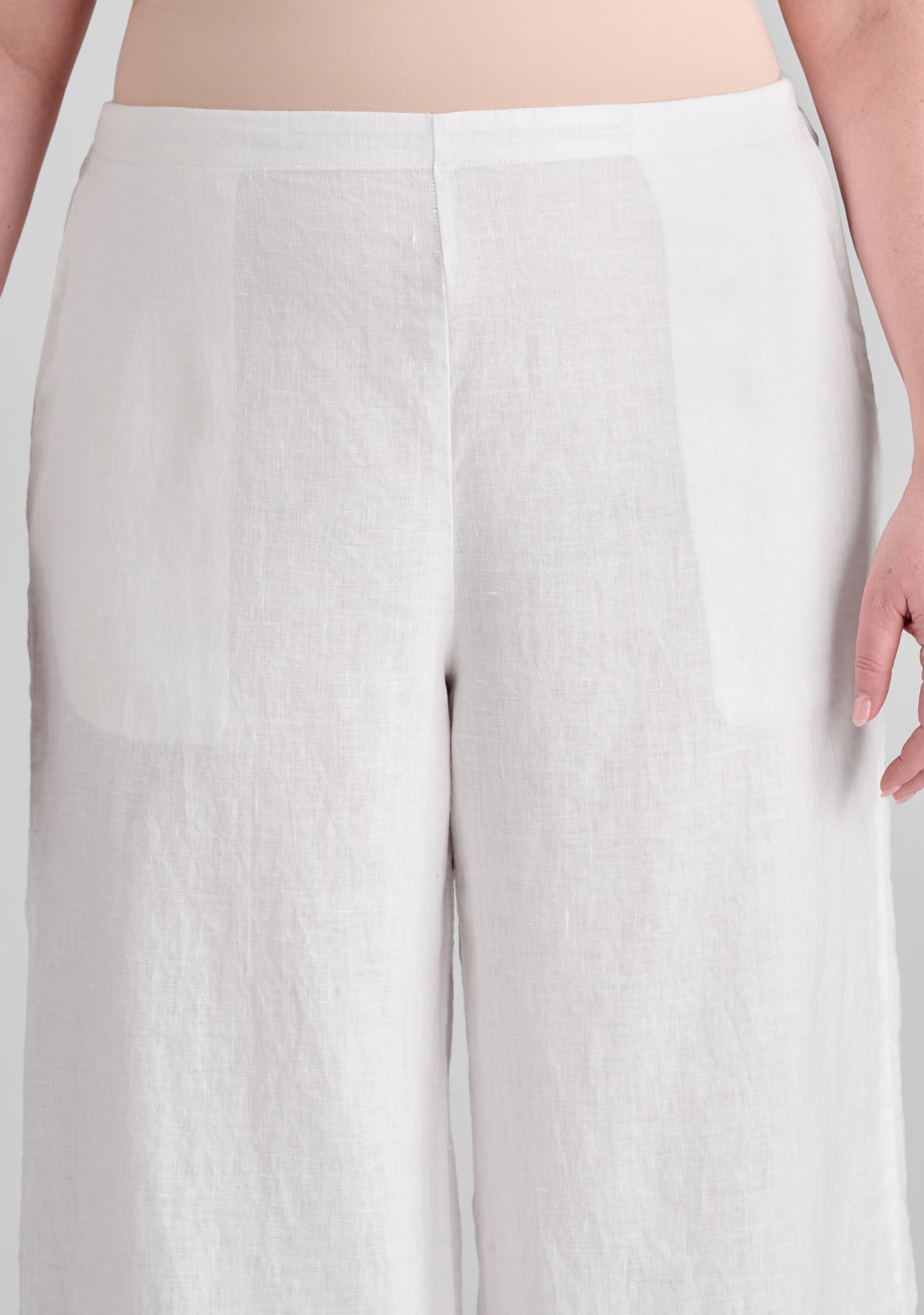Sociable Flood Wide Leg Linen Pants for Women - Breathable Summer Casual Pants | Beach Vacation, Yoga, Lounge Wear
