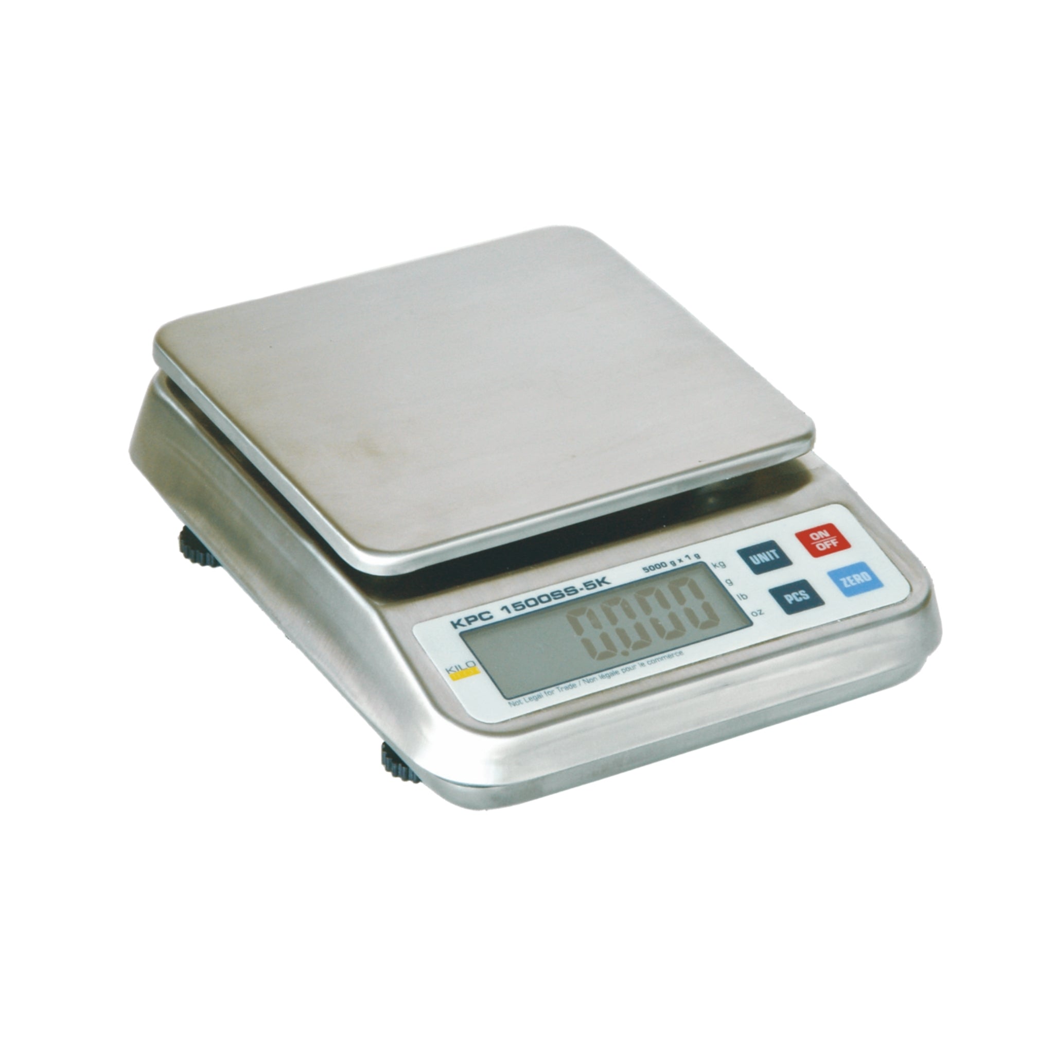 Kilotech KPC 1500 SS Digital Kitchen Scale - 1500g Capacity, 0.1g Precision, Stainless Steel Platform for Baking, Cooking, Coffee & Jewelry Measuring | LCD Display, Tare Function, Battery Included