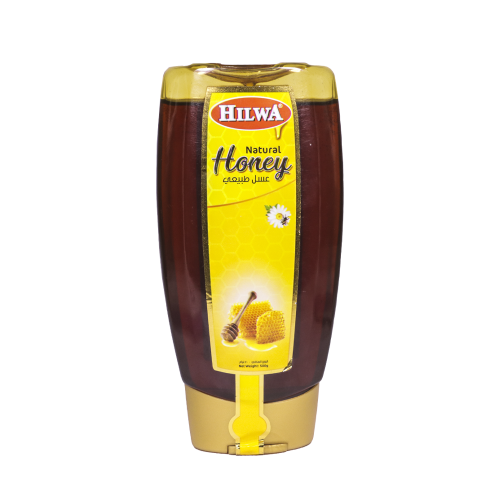 Pure Hilwa Natural Raw Honey - 500g (17.6 oz) | Unprocessed, Unfiltered | Great for Tea, Baking & Healthy Recipes