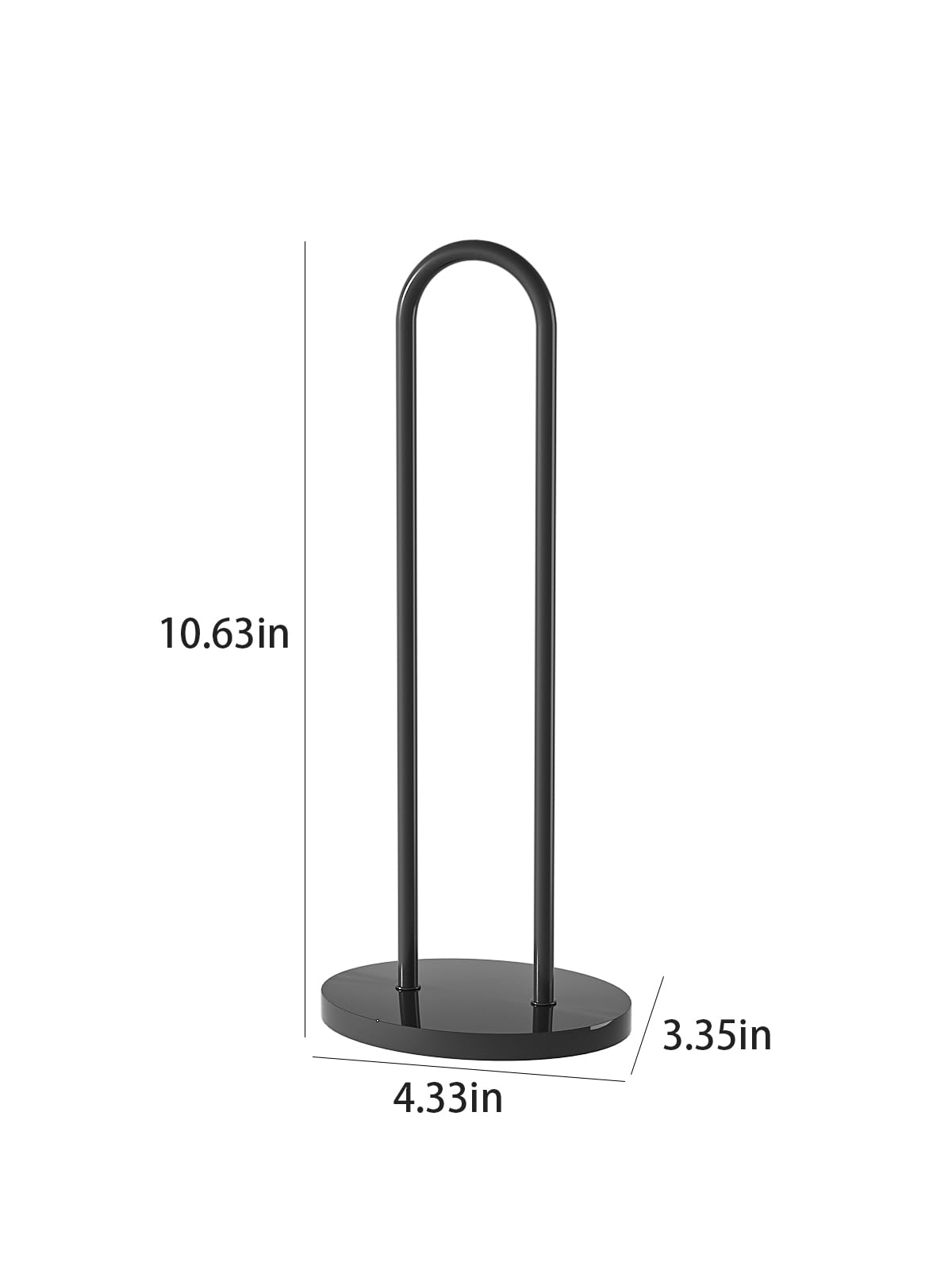 Scrunchie Holder & Hair Tie Organizer Stand - Metal & Acrylic Hair Accessory Storage Display for Scrunchies, Hair Bands, Clips (Black) - Perfect for Bedroom Vanity, Bathroom & Travel Organization