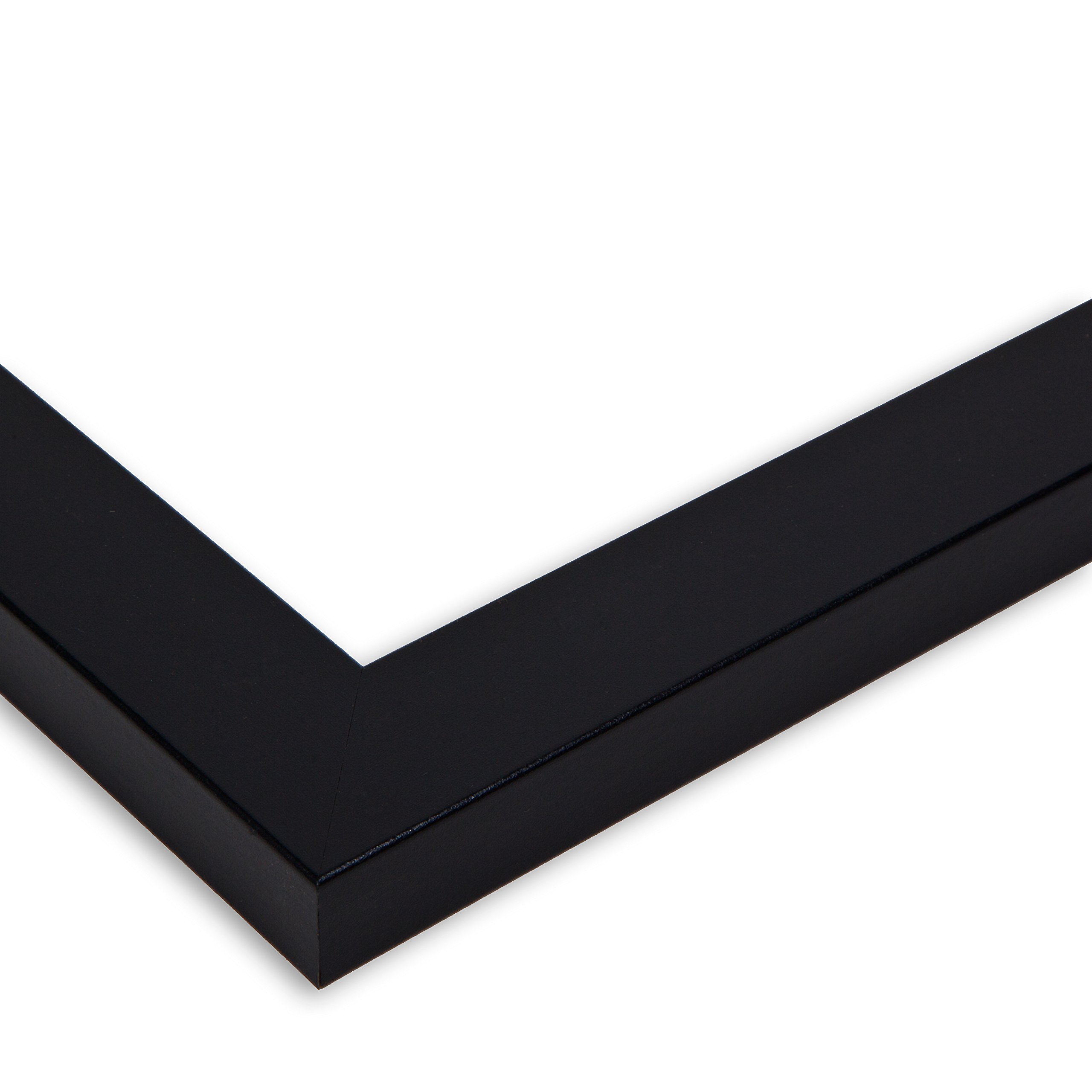 Art to Frames 36x10 Inch Double Mat Picture Frame - 1.25 Inch Wide Satin Black for Wall Art, Photos & Certificates | Perfect for Home, Office & Gallery Displays