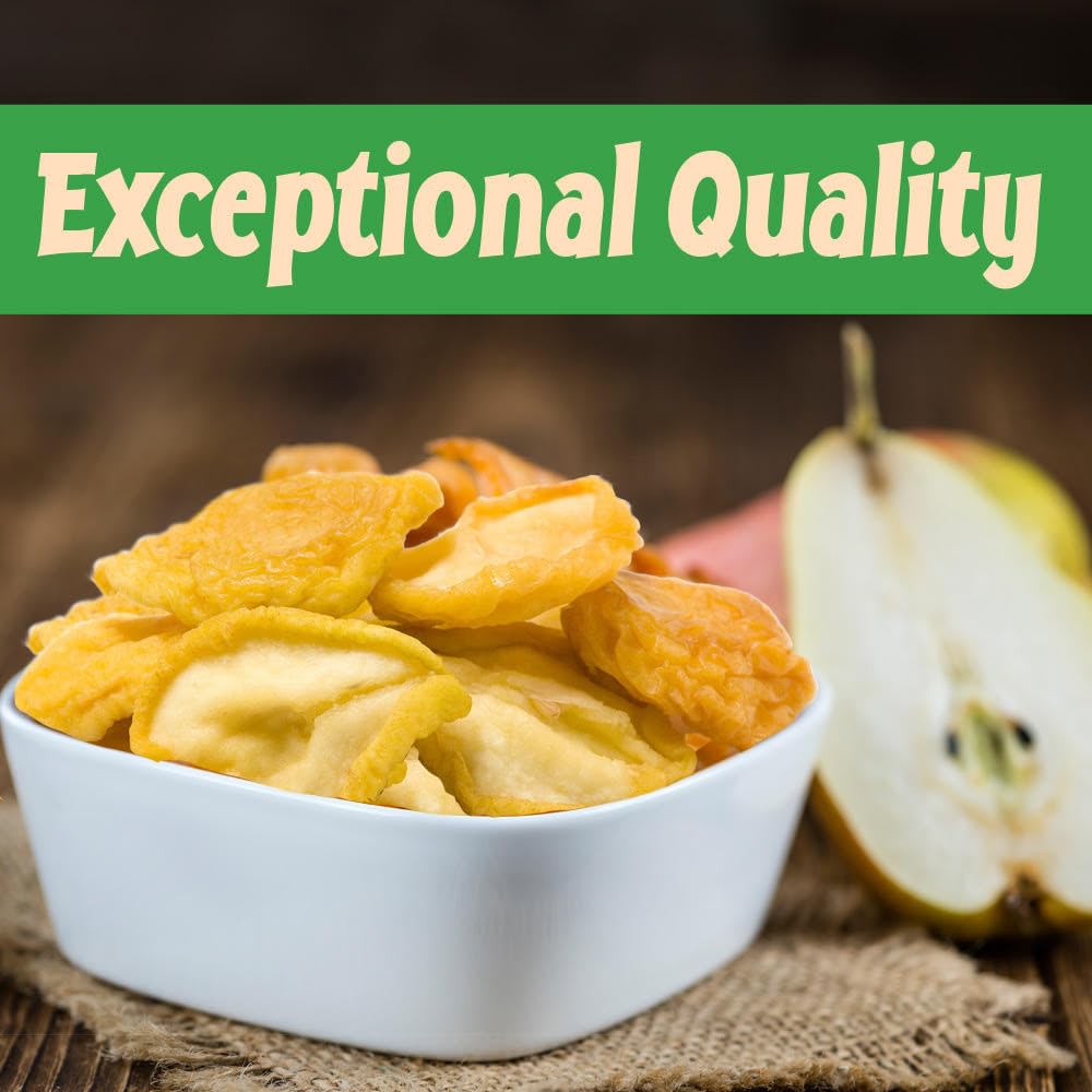 Organic Dried Pears - 3lb Resealable Bag | Plump, Sweet & Moist | Rich in Vitamins & Minerals | Kosher Certified | Perfect for Snacking, Baking & Trail Mix