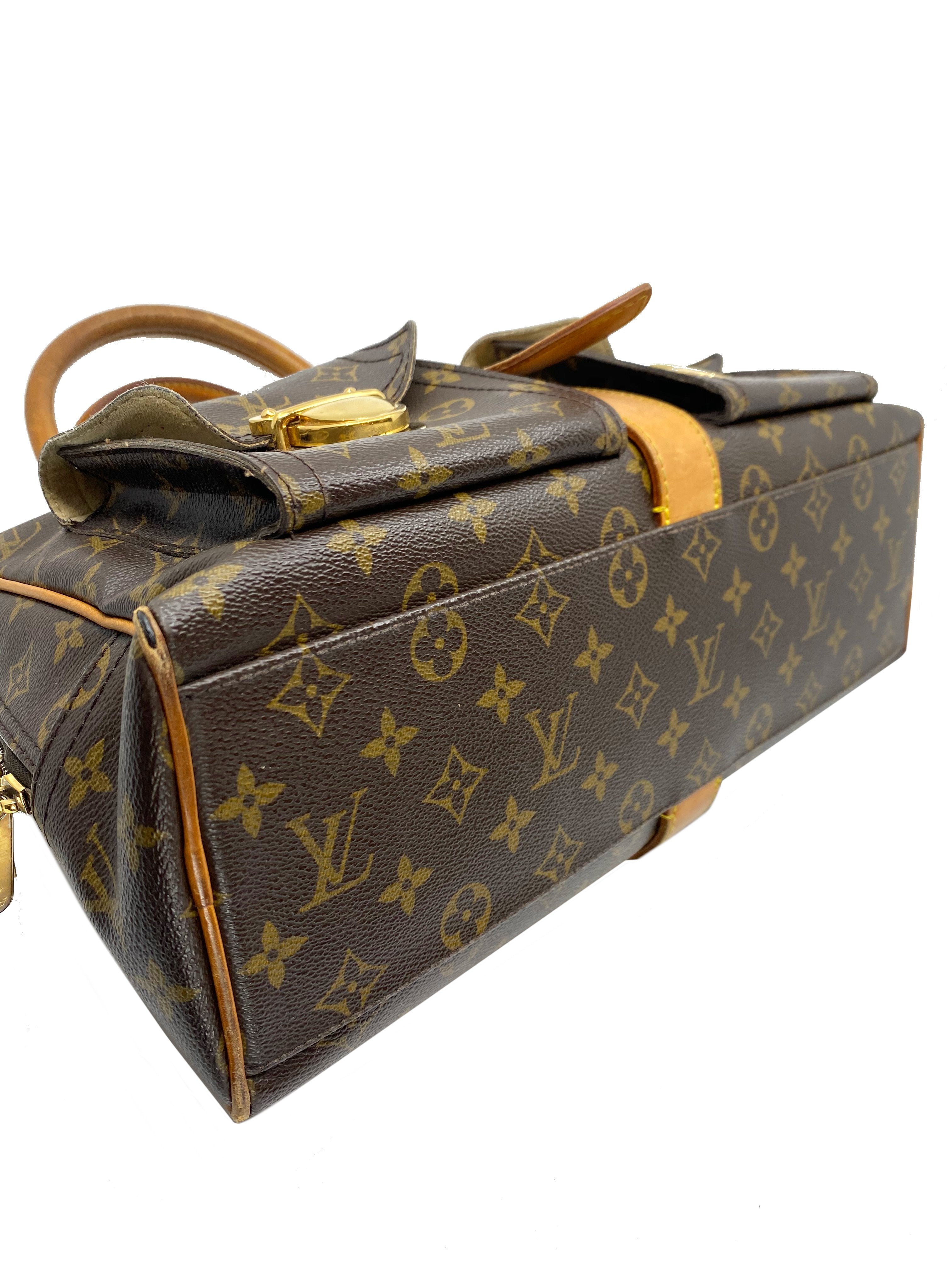 Authentic Louis Vuitton Monogram Canvas Manhattan GM Handbag - Luxury Designer Tote for Women, Perfect for Work, Travel & Everyday Use