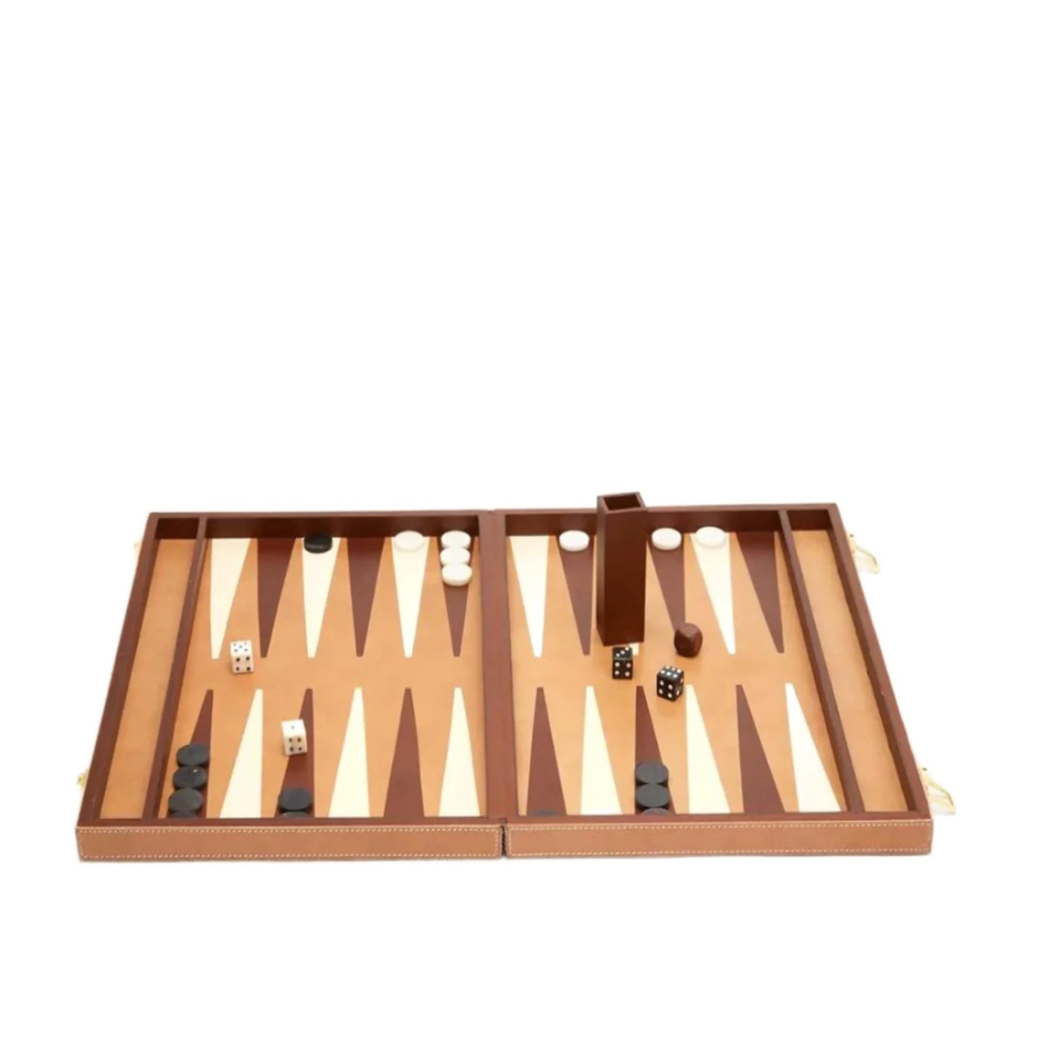 Premium Beige Grantham Backgammon Set - 15