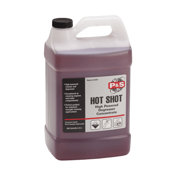 P&S Hot Shot High Power Degreaser Concentrate - Heavy Duty Cleaner for Auto, Marine & Industrial Use - Perfect for Engine Cleaning, Grease Removal & Degreasing Surfaces