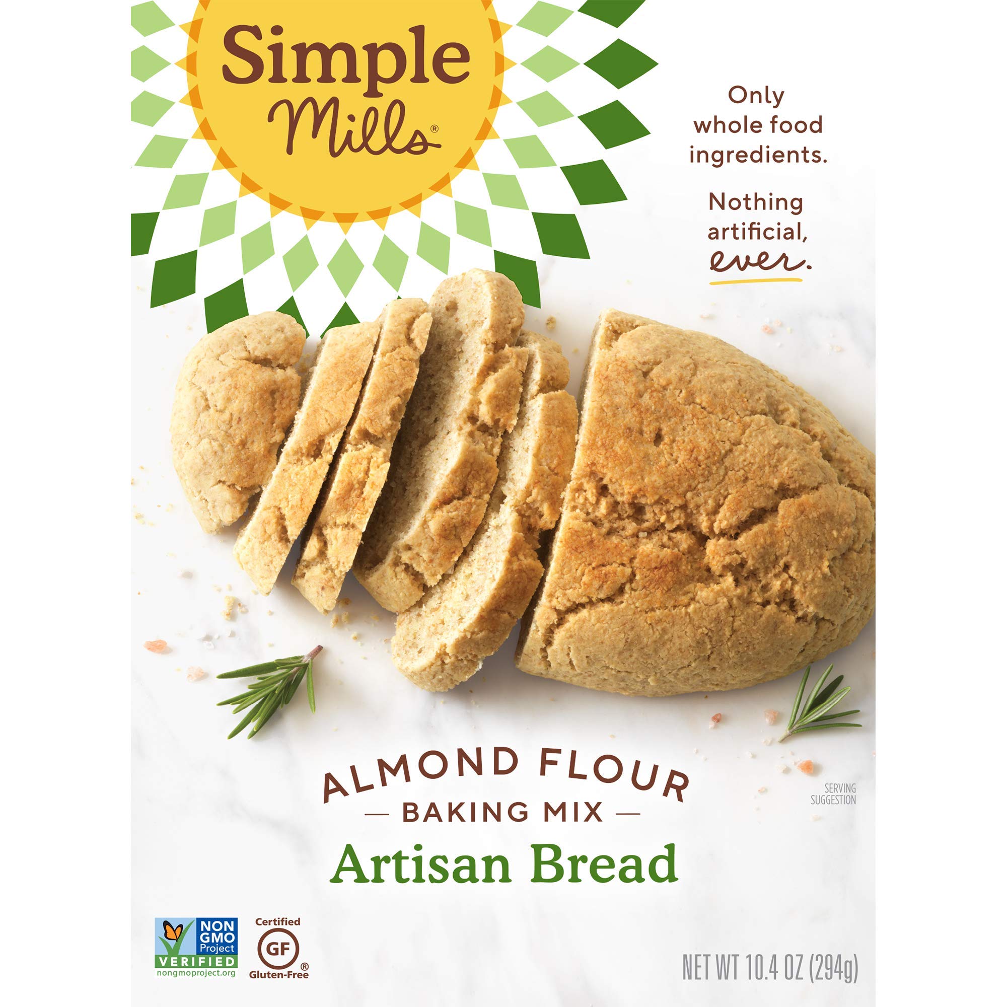 Simple Mills Almond Flour Baking Mixes - Gluten Free, Plant Based Pancake & Waffle Mix, Artisan Bread Mix for Healthy Breakfast & Family Baking