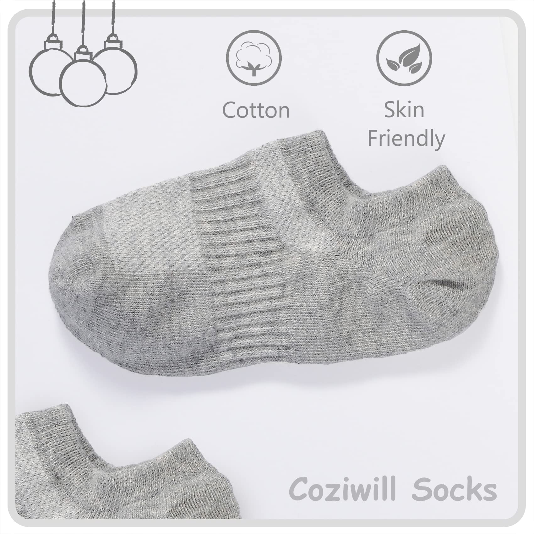 12 Pairs No Show Socks for Girls & Boys - Cotton Low Cut Non Slip Invisible Socks for Kids, Youth & Adults - Perfect for School, Sports & Everyday Wear