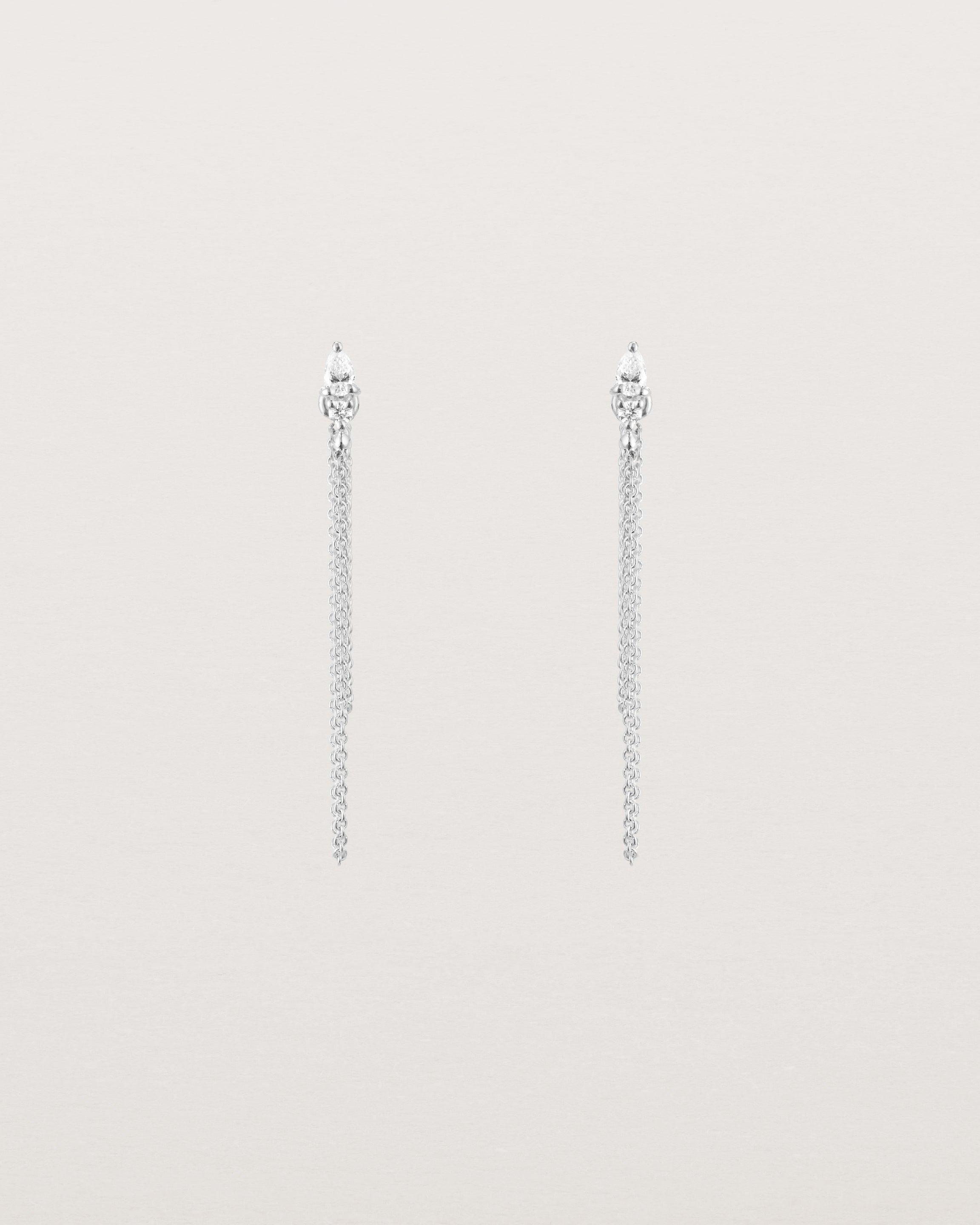 Danaë Loop Stud Earrings with Genuine Diamonds | Elegant & Timeless Jewelry for Women | Perfect for Weddings, Parties & Everyday Wear