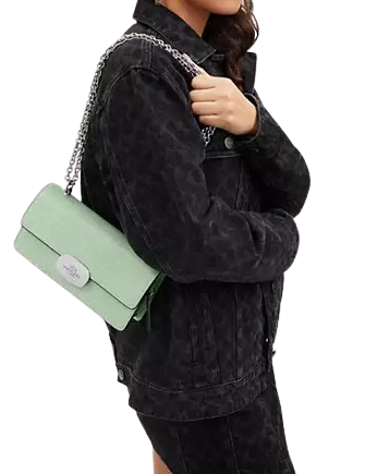 Coach Eliza Flap Crossbody Bag for Women | Genuine Leather Shoulder Purse with Adjustable Strap | Perfect for Work, Travel & Everyday Use