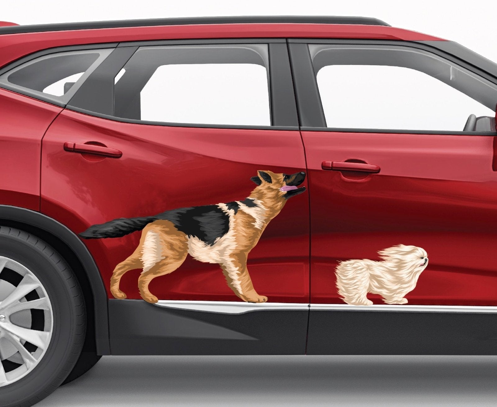 German Shepherd Decals - Premium Vinyl Stickers for Cars, Laptops & Windows - Dog Lover Gifts & Home Decor - Waterproof & Durable Decals for Indoor & Outdoor Use