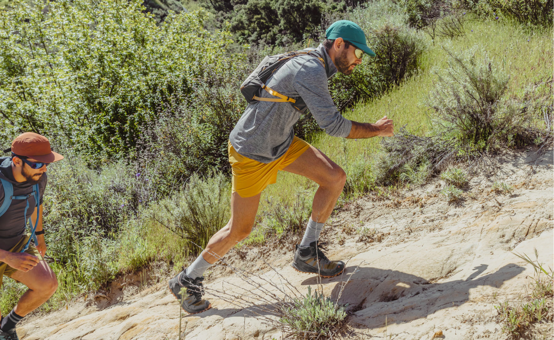 Men's Zionic Waterproof Hiking Boots - Lightweight & Durable Outdoor Shoes for Trekking & Trail Running | Brindle/Bright Marigold | Perfect for Mountain Climbing, Camping & Winter Adventures