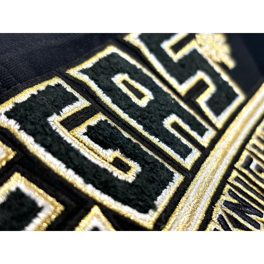 Men's Pro Standard Vegas Golden Knights Chenille Long Sleeve Hoodie - Black | Warm & Comfortable Pullover for Game Day, Winter Sports & Casual Wear