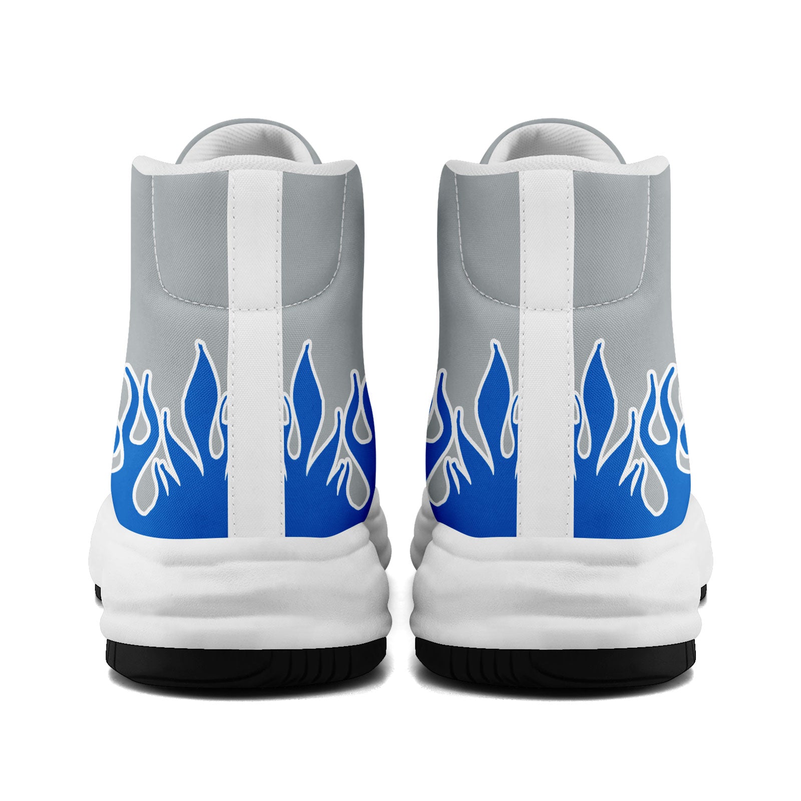 Custom Gray Blue Detroit Firesoul Shoes - Personalized Sneakers for Men & Women | Comfortable Walking & Casual Wear | Size 11 (FN039 D020272) | Perfect for Street Style & Urban Fashion