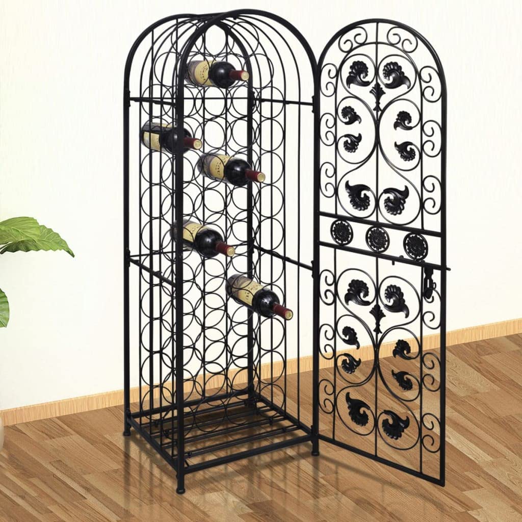 CHARMMA 45 Bottle Metal Wine Rack - Sturdy & Space-Saving Wine Storage for Kitchen, Dining Room or Wine Cellar