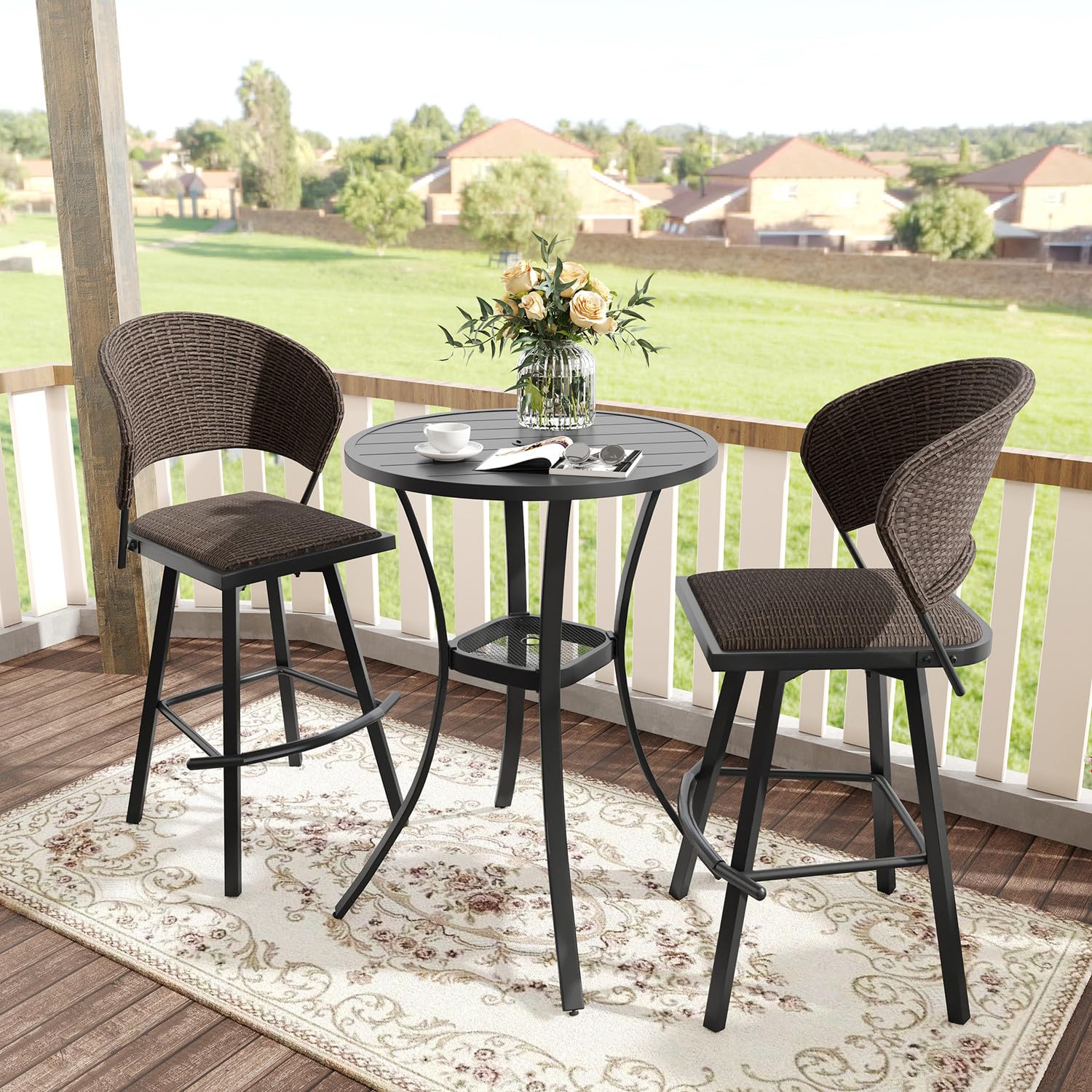 VICLLAX 3-Piece Outdoor Bar Set - 28