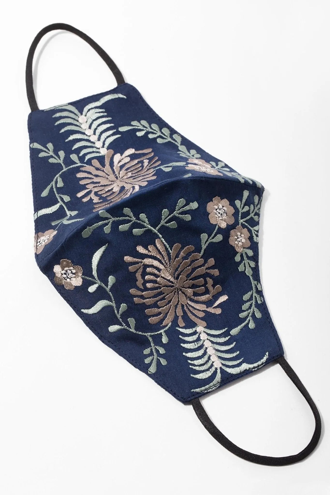 Primavera Embroidered Face Mask - Reusable Cotton Floral Design for Women & Men - Perfect for Travel, Shopping & Daily Protection