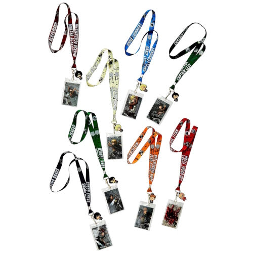Attack On Titan Anime Lanyard with Charm - Eren Yeager Keychain for Keys & Badges - Perfect for Anime Fans, Collectors & Convention Cosplay