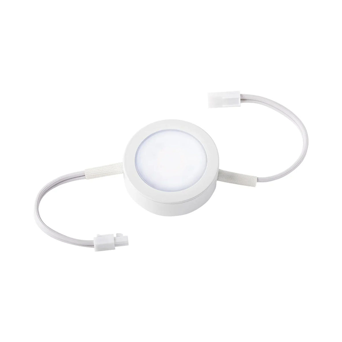 120V 3 Color Temperature Puck Light, 290 Lumens, Surface or Recessed Mount, AC Powered - Perfect for Kitchen, Cabinet, and Staircase Lighting