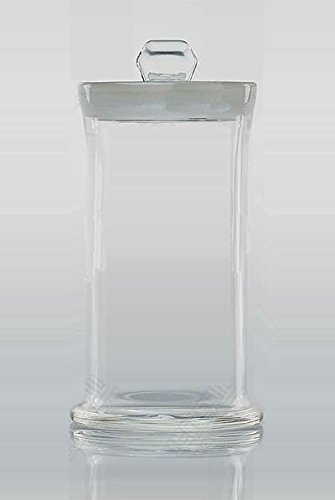 Premium Lab Glass Apothecary Jar - 180x60mm Clear Specimen Storage Bottle for Herbs, Spices & Scientific Collections | Perfect for Home Apothecary, DIY Projects & Laboratory Use