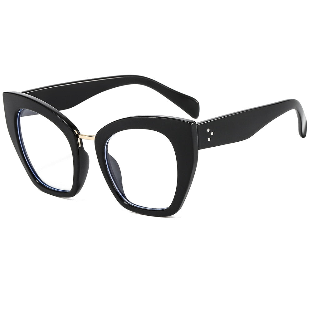 Blue Light Blocking Glasses for Computer & Reading - Square Anti-Glare Prescription Eyewear for Men & Women - Reduce Eye Strain for Work, Gaming & Screen Time