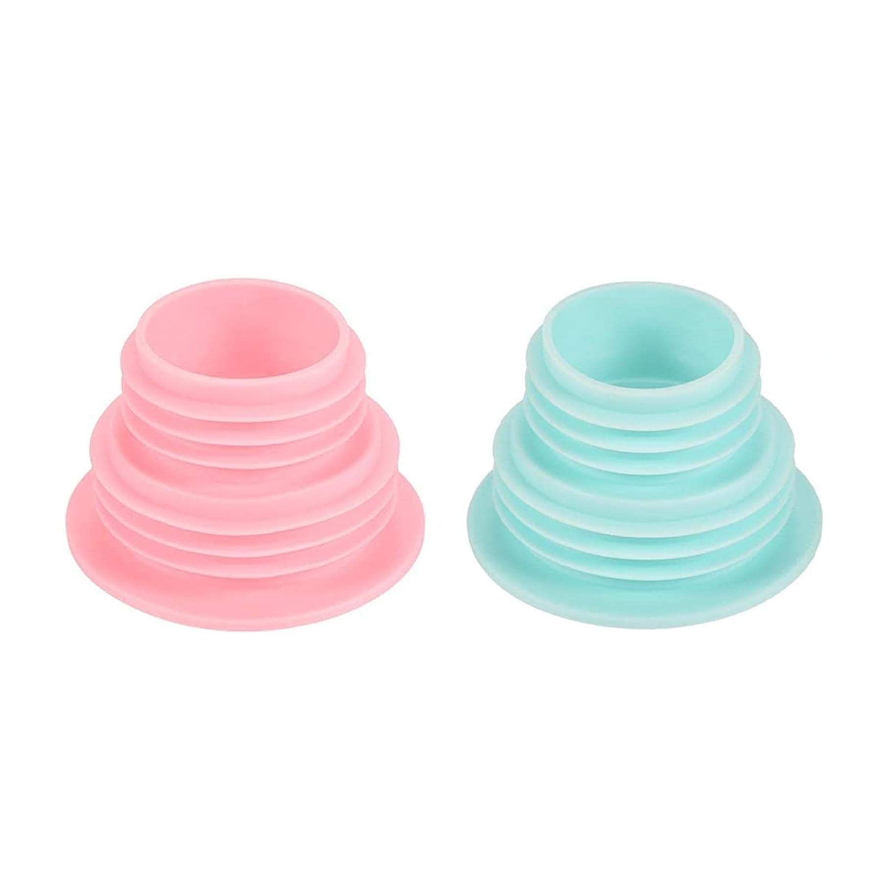 OLWICK® 2-Pack Silicone Hose Deodorant Drain Pipe Plug Sewer Seal Ring - Universal Fit for Washing Machine, Laundry Room, Bathroom & Bathtub - Prevents Odors & Leaks - Durable Waterproof Seal for Home Plumbing