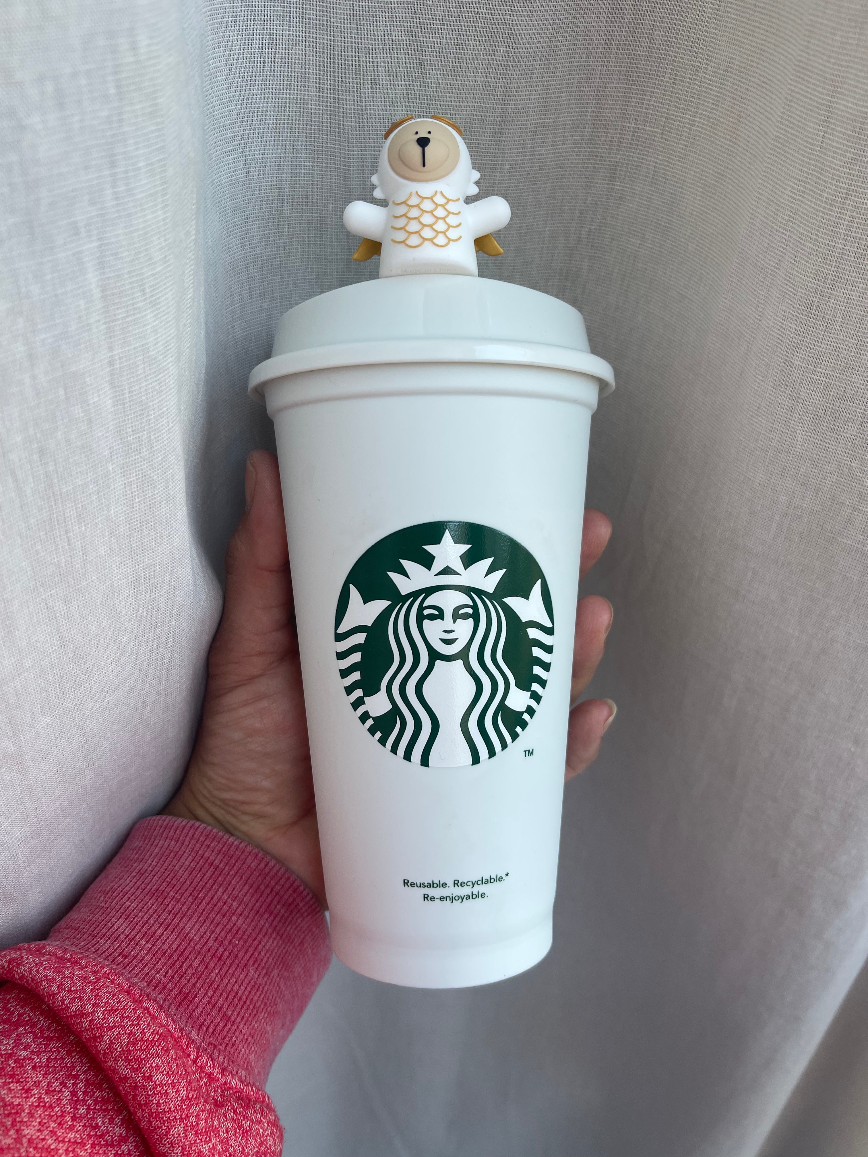 Starbucks Japan 2024 Year of the Dragon Limited Edition Reusable Cup Topper - Perfect for Coffee Lovers & Collectors, Great for Home, Office, and Gift Giving