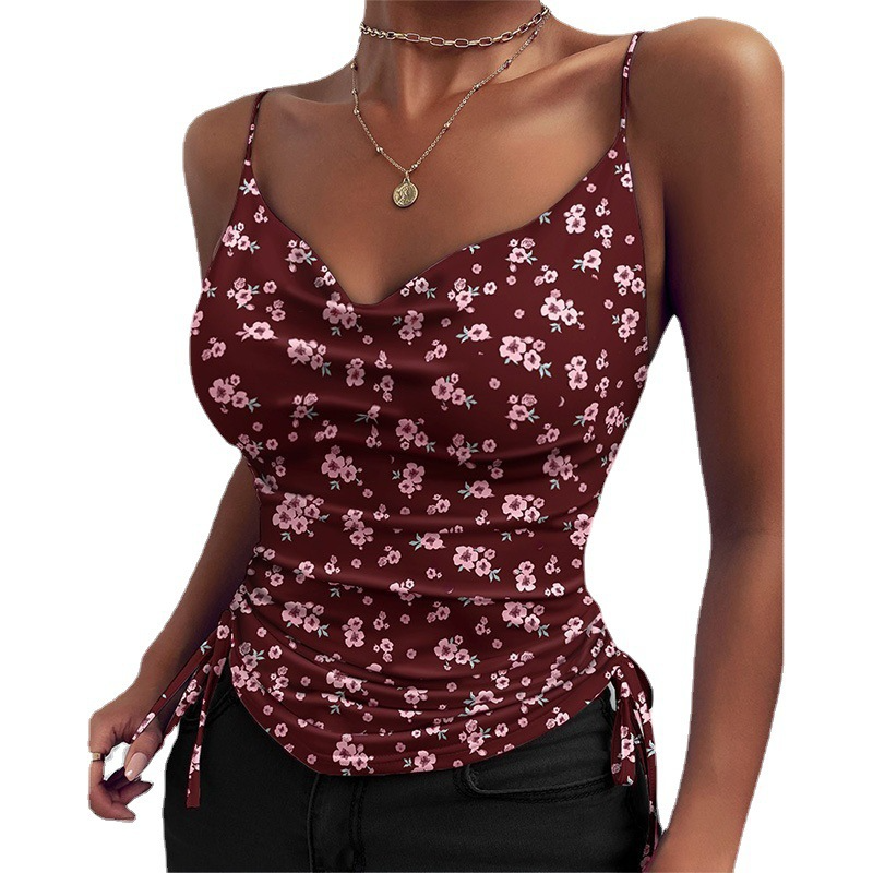 Women's V-Neck Spaghetti Strap Camisole Tops - Summer Sleeveless Blouses for Casual Wear, Layering & Beach Outfits