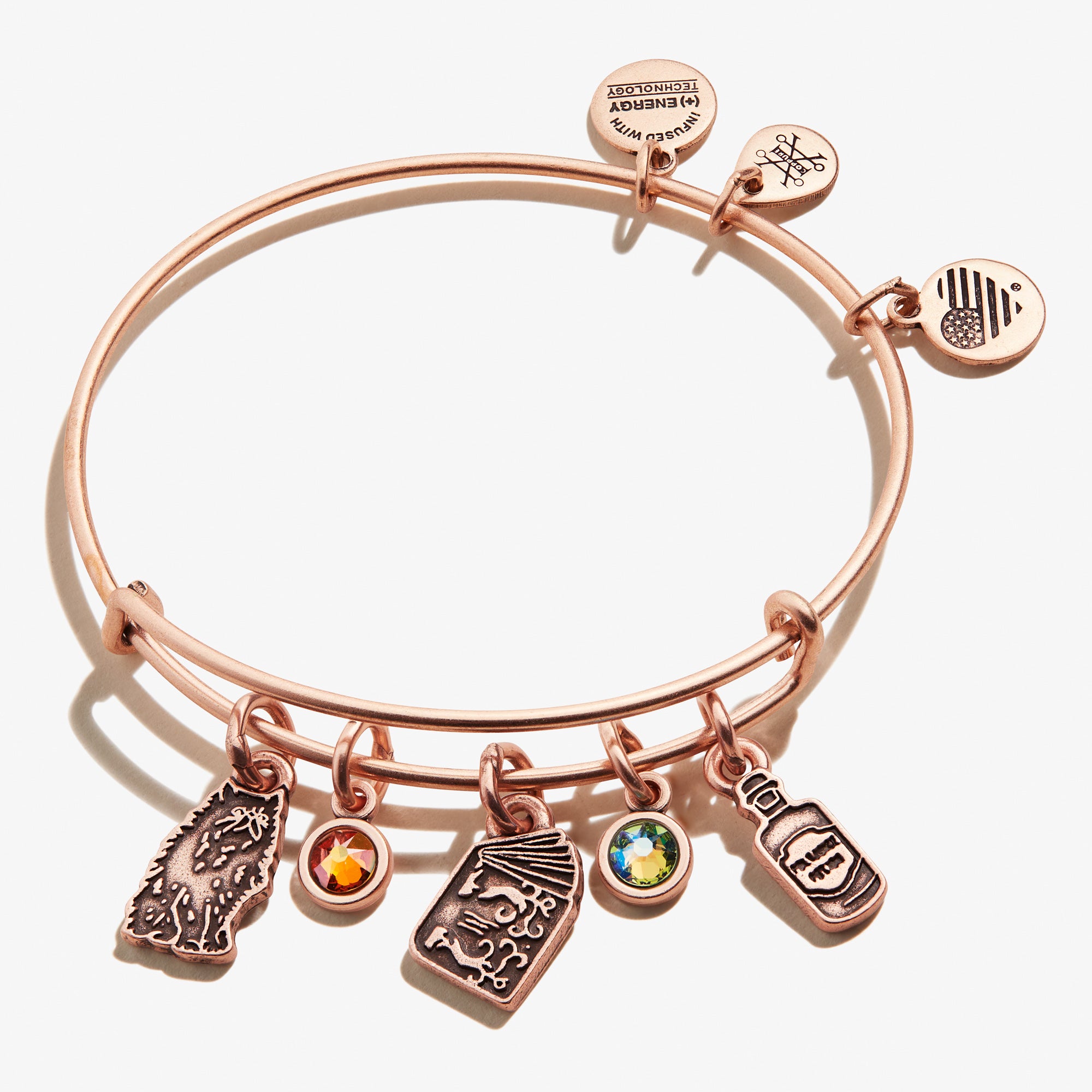 Harry Potter™ Hermione Granger Multi-Charm Bangle Bracelet - Perfect for Cosplay, Gift Giving & Wizarding World Fans