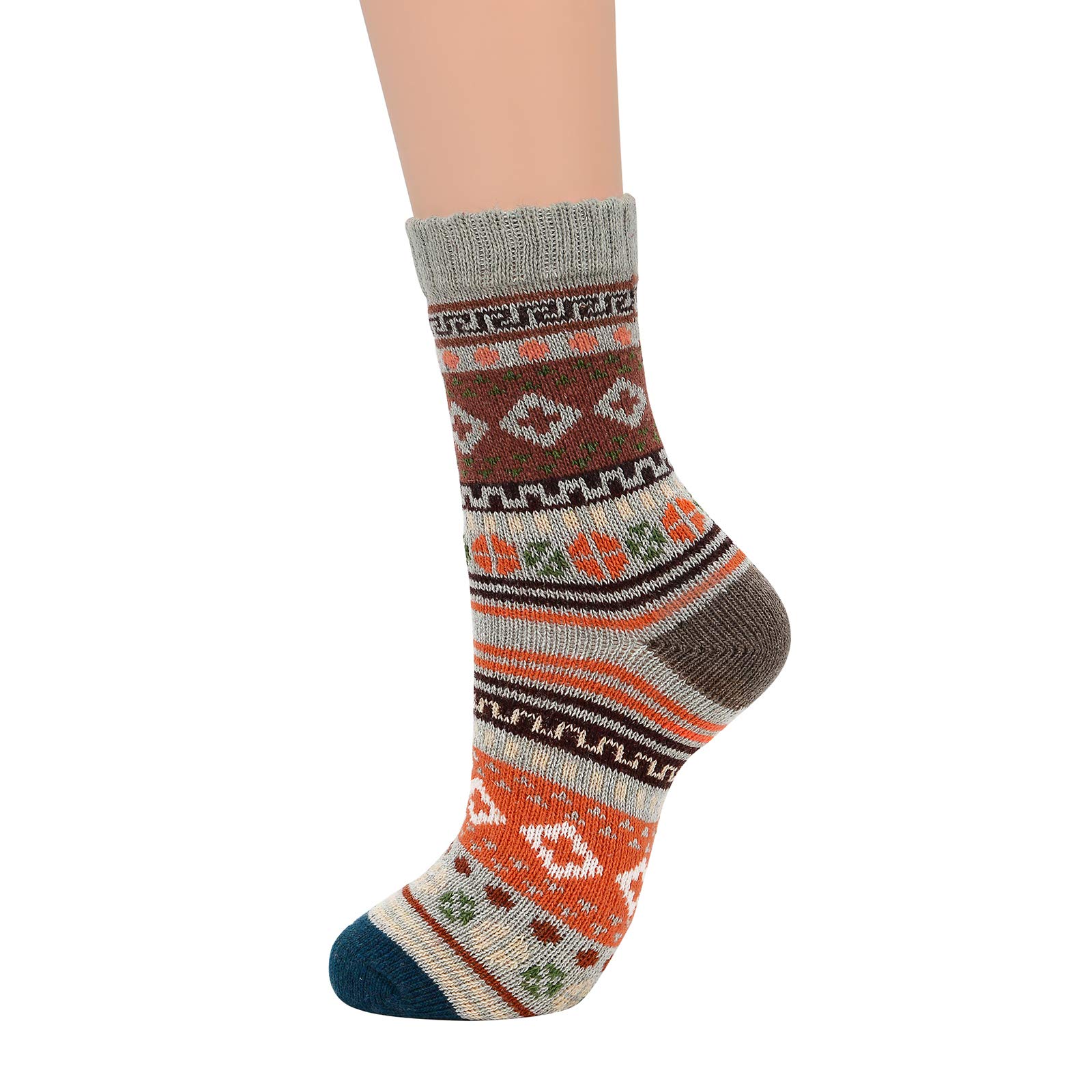 Premium Men's Wool Boot Socks - Thick Warm Winter Socks for Outdoor Sports & Hiking - Soft Thermal Athletic Socks for Christmas Gifts & Cold Weather Activities