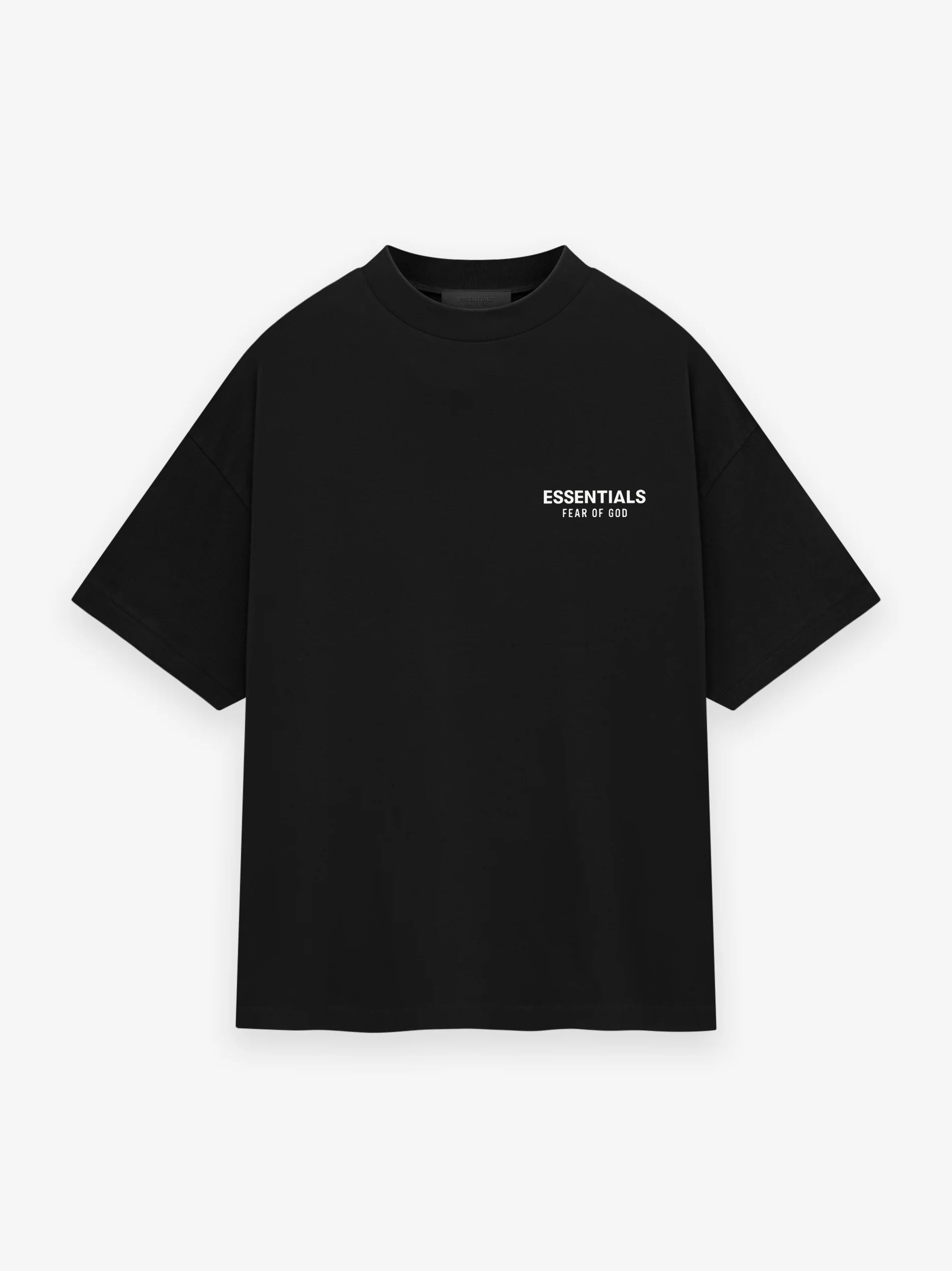 Fear of God Essentials Logo Jersey Crewneck T-Shirt - Men's Casual Streetwear for Everyday Comfort & Style