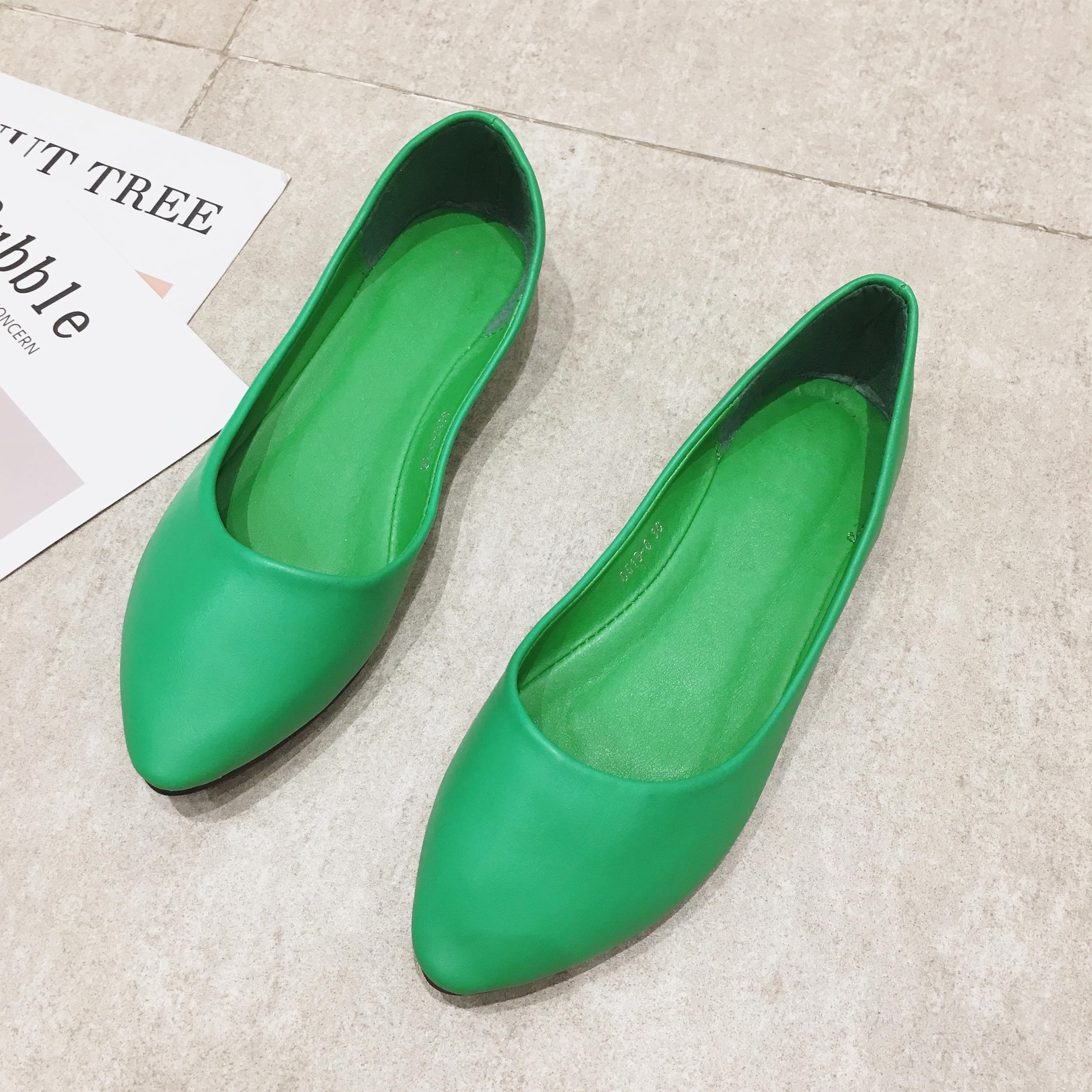 MAIERNISI JESSI Women's Ballet Flats - Pointed Toe Dress Shoes for Business Casual & Office Wear | Comfortable Slip-On Work Shoes for Women | Perfect for Daily Commute, Business Meetings & Professional Occasions