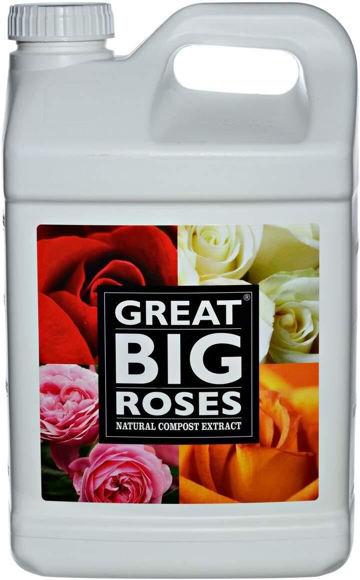 Premium Rose Fertilizer & Soil Booster - Organic Compost Extract for Bigger, Healthier Roses & Flowers | 2.5 Gallon Concentrate (Makes 80 Gallons) | Ideal for Rose Bushes, Garden Beds & Landscaping