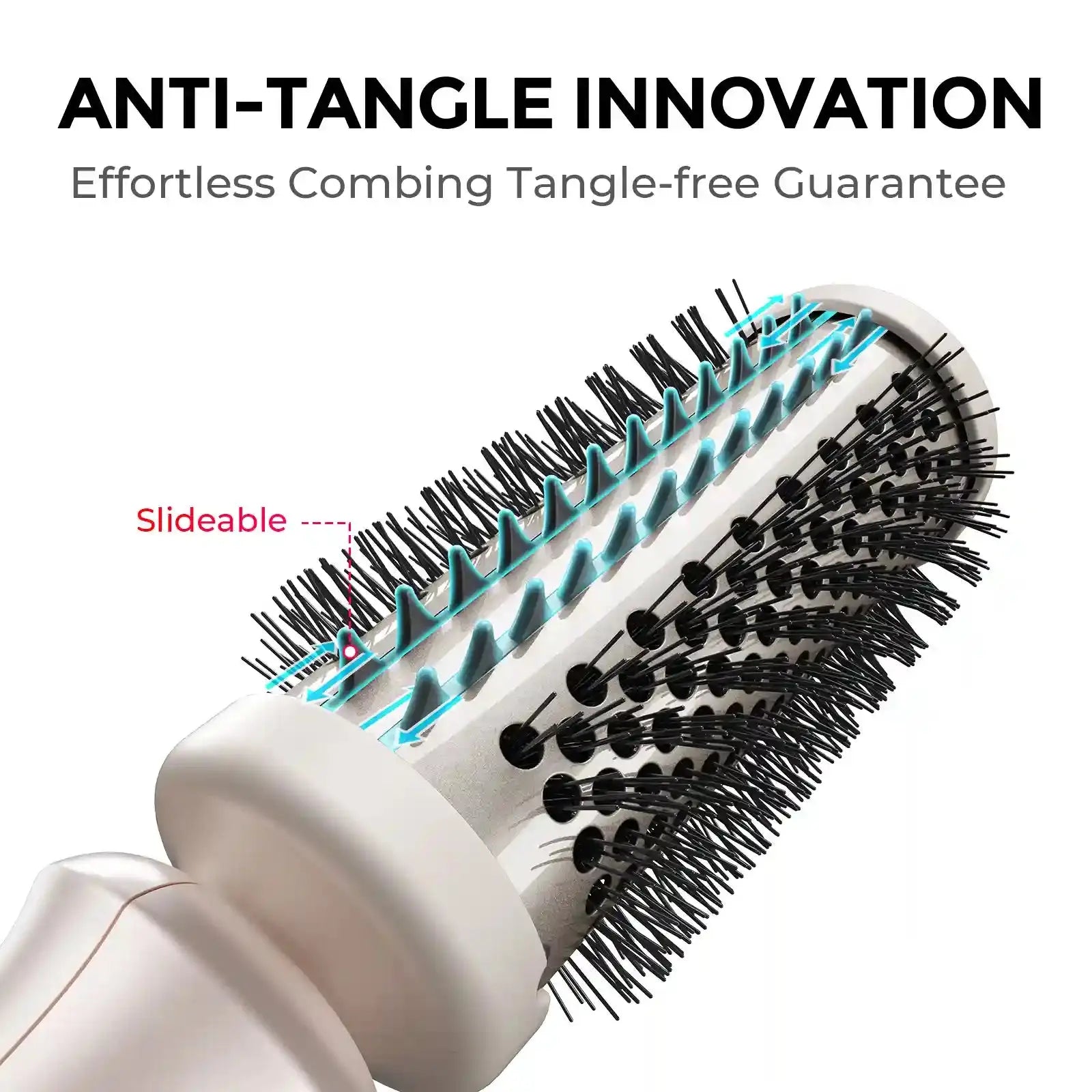 TYMO StylePro Hair Straightener Brush - 2-in-1 Flat Iron & Styler for Smooth, Frizz-Free Hair | Perfect for Home Use, Travel & Salon Styling