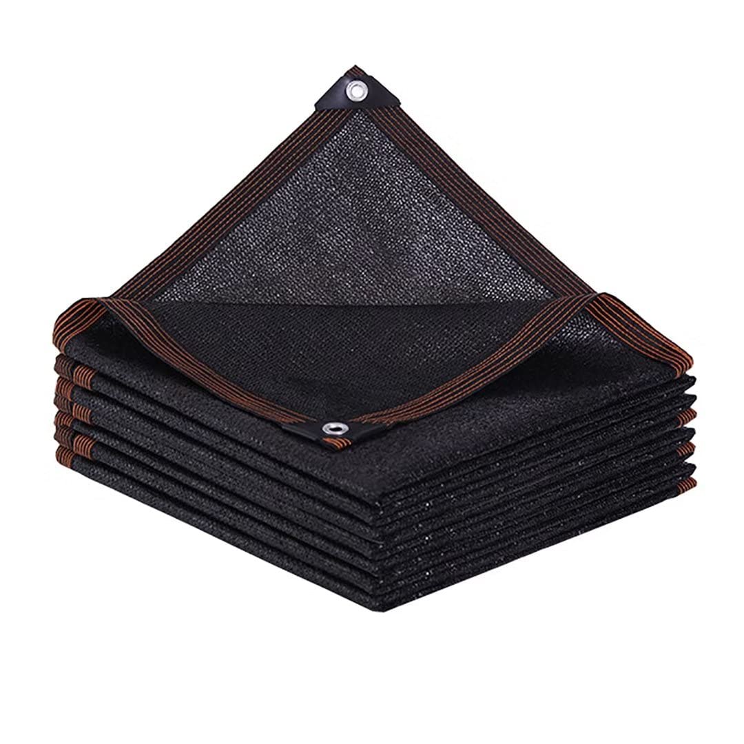 TOTOZAKUL 70% Shade Cloth for Garden Plants - 6x6 FT Black Sun Block Shade Cover Mesh with Grommets - UV Protection Sun Shade Canopy for Outdoor Pergola, Patio, Flower Beds, Lawn, Kennel & Chicken Coop - Perfect for Summer Sun Protection and Plant Shading